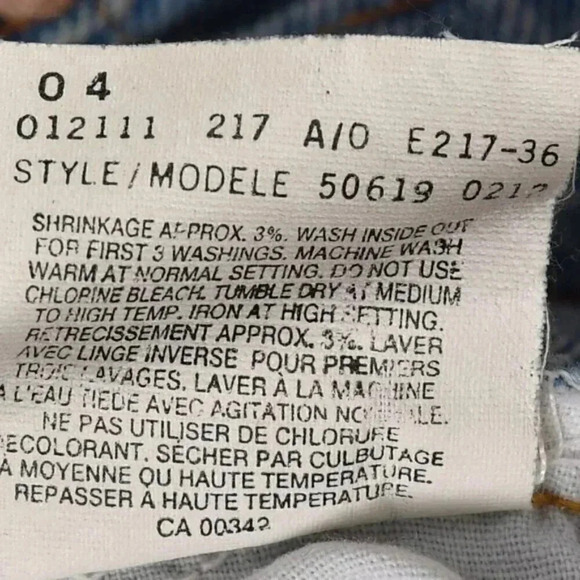 Vintage Levi's Orange  Tab 619 Medium Wash Straight Leg Size 34x32 - Picture 7 of 9